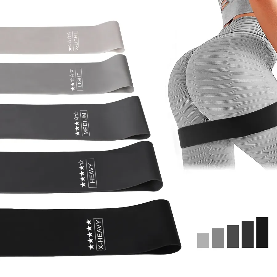 Crossfit Workout Gear - 5 Different Levels Resistance Bands Exercise