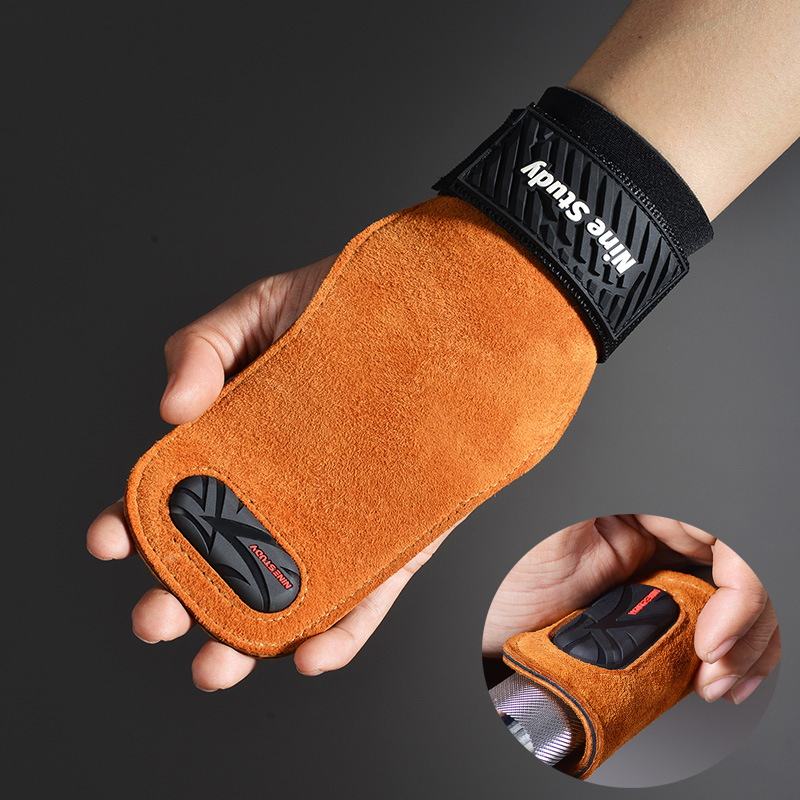 Cowhide Gym Grips Gloves Weigh - đánh giá và giá Crossfit Workout Gear