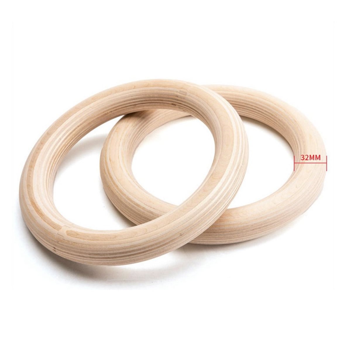 Summer sale  2Pcs Wooden Porta - đánh giá và giá Gymnastic Ring Wood