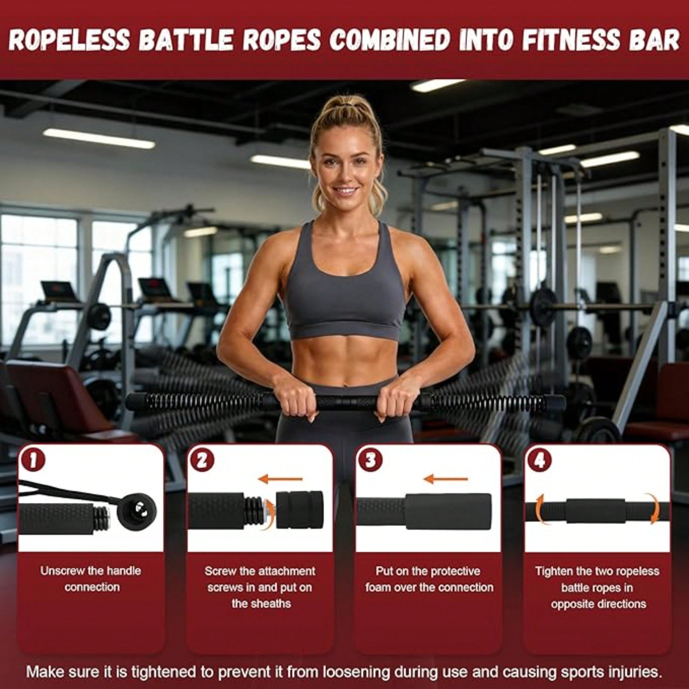 2-in-1 Upgraded Cordless Battl - đánh giá và giá Crossfit Gym